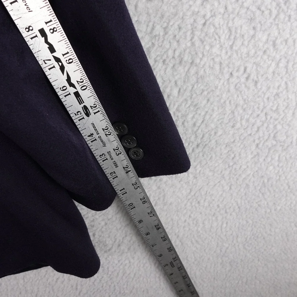 Brooks Brothers Mens 41R Pure Cashmere Sport Coat Blazer Navy Blue Made in USA